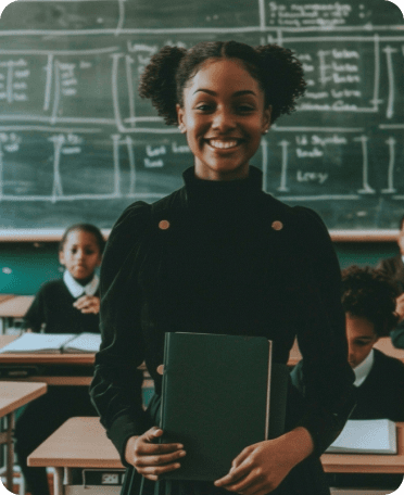 Student in classroom
